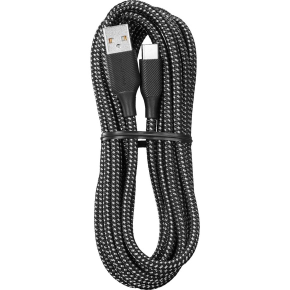 Insignia™ - NS-MCA1021C 10' USB-C to USB-A Charge-and-Sync Cable - Charcoal - Picture 1 of 8